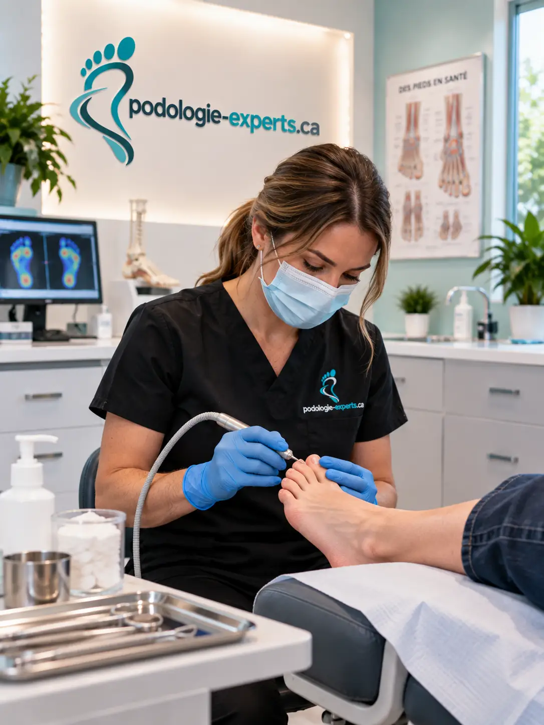 Soin des ongles en cabinet de podologie
